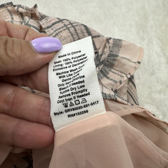 Avec Les Filles Women's Rose Steel Ruffle-Strap Romper Razor Back Medium NWT $88 - Picture 10 of 10